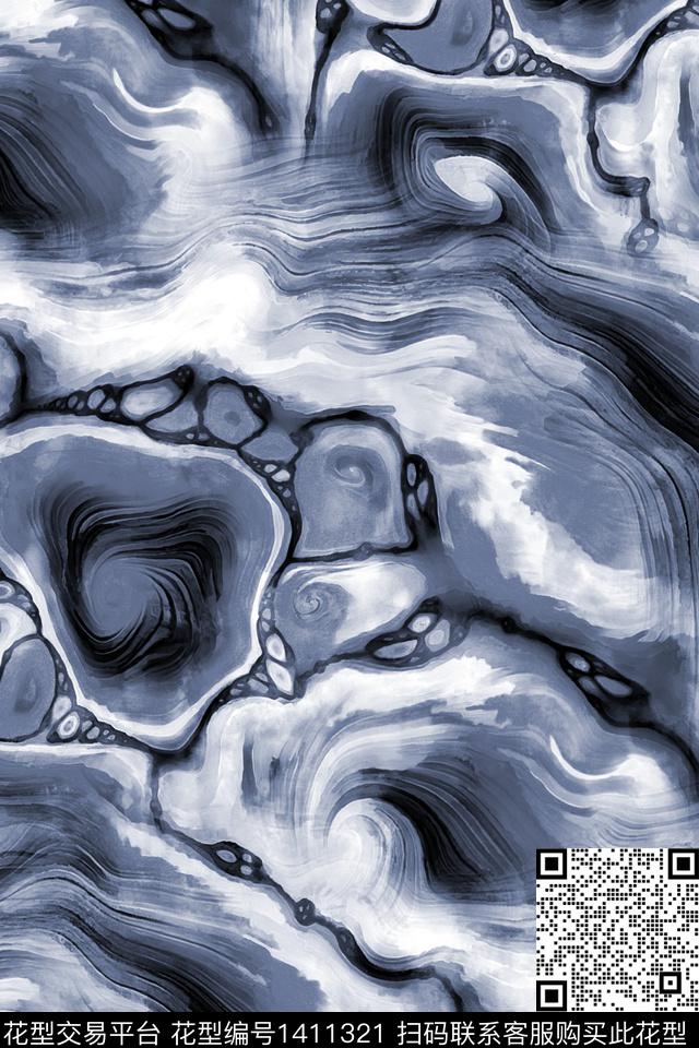 字母格子迷彩数码印花华亿平台下载（图片编号: 1411321） - 瓦栏（Walan）