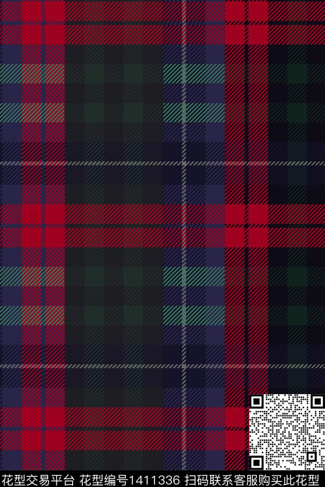 字母格子迷彩数码印花华亿平台下载（图片编号: 1411336） - 瓦栏（Walan）