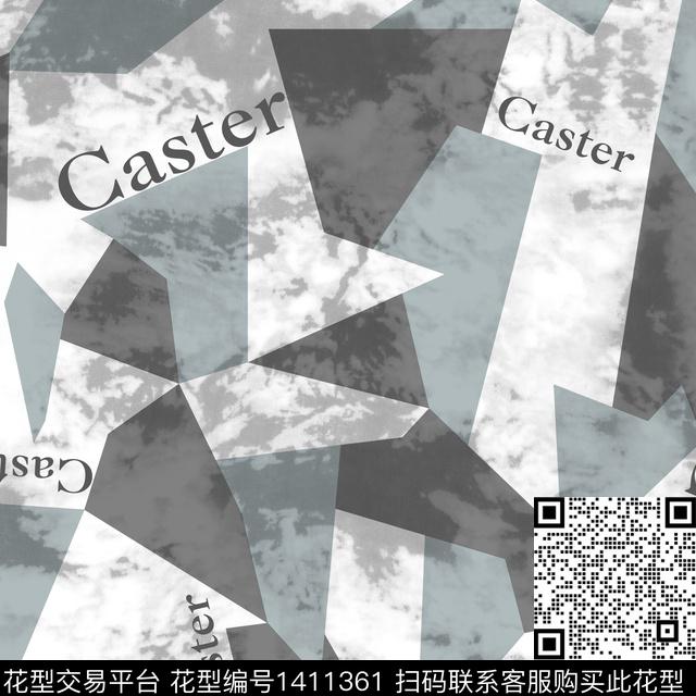 几何字母扎染华亿平台传统印花华亿平台下载（图片编号: 1411361） - 瓦栏（Walan）