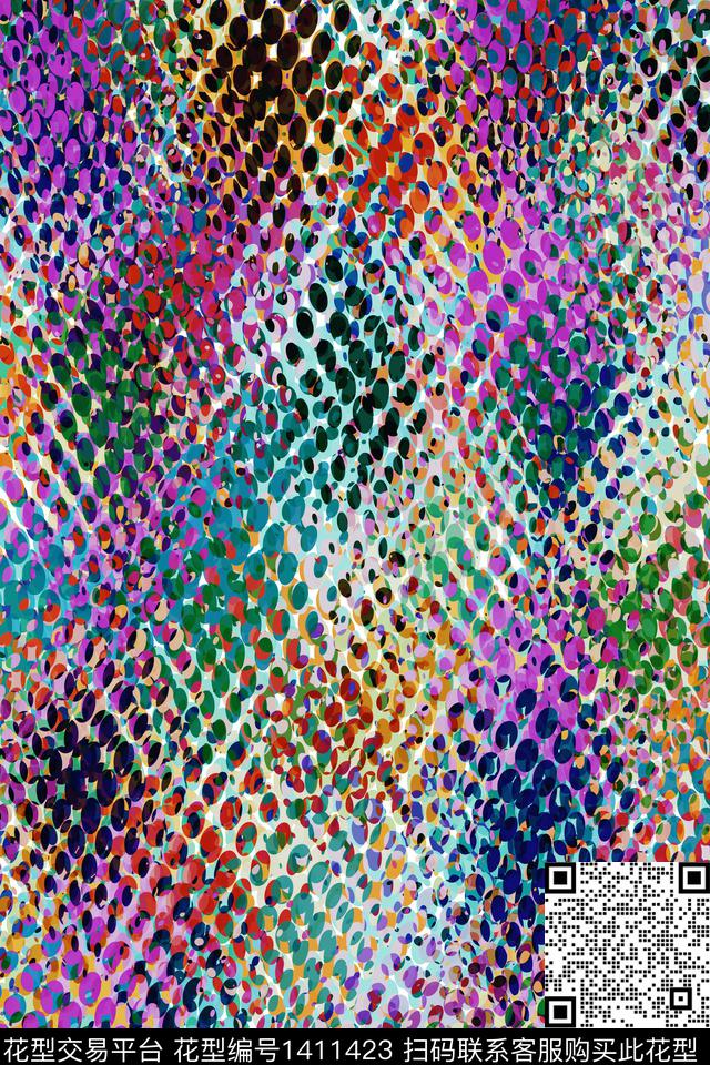 抽象男装家居服户外数码印花华亿平台下载（图片编号: 1411423） - 瓦栏（Walan）