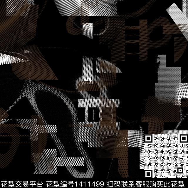 纸印花几何男装满版花传统印花华亿平台下载（图片编号: 1411499） - 瓦栏（Walan）