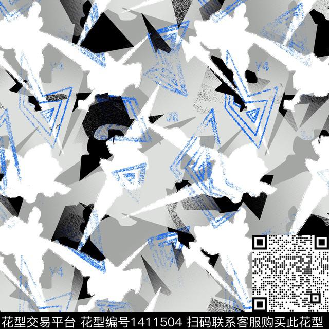 纸印花几何男装满版花传统印花华亿平台下载（图片编号: 1411504） - 瓦栏（Walan）