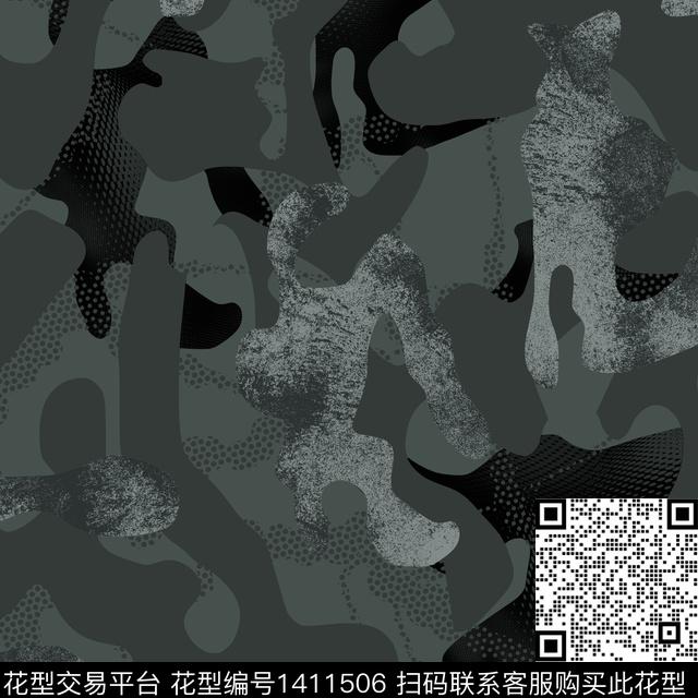 纸印花几何男装满版花传统印花华亿平台下载（图片编号: 1411506） - 瓦栏（Walan）