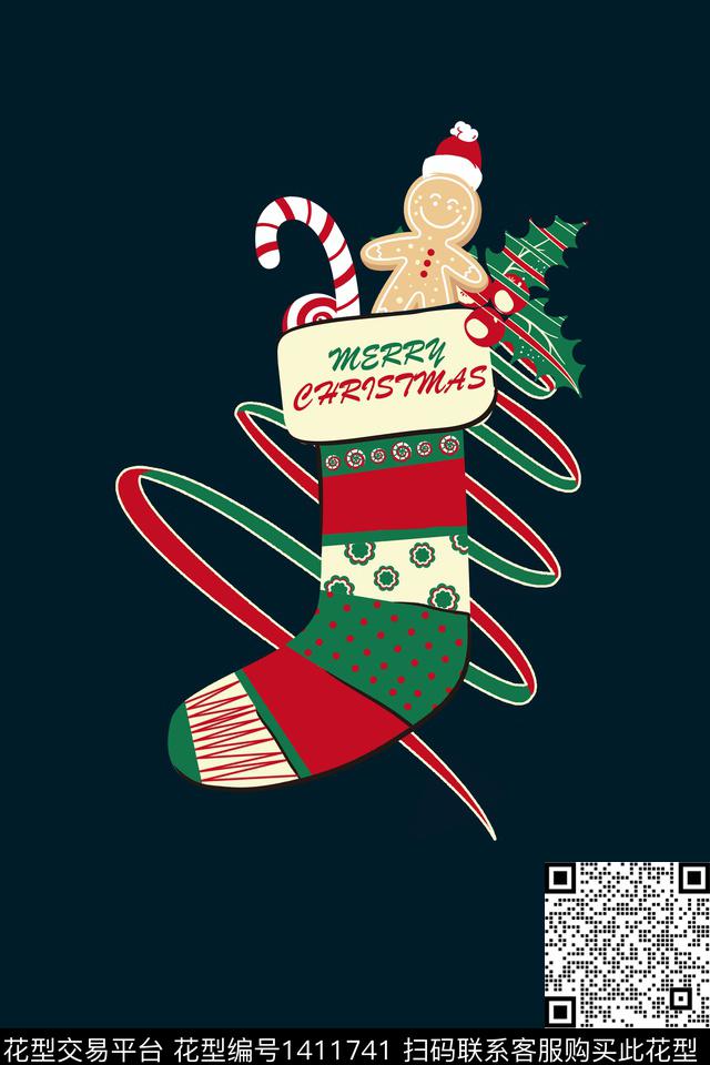 童装圣诞卡通数码印花华亿平台下载（图片编号: 1411741） - 瓦栏（Walan）