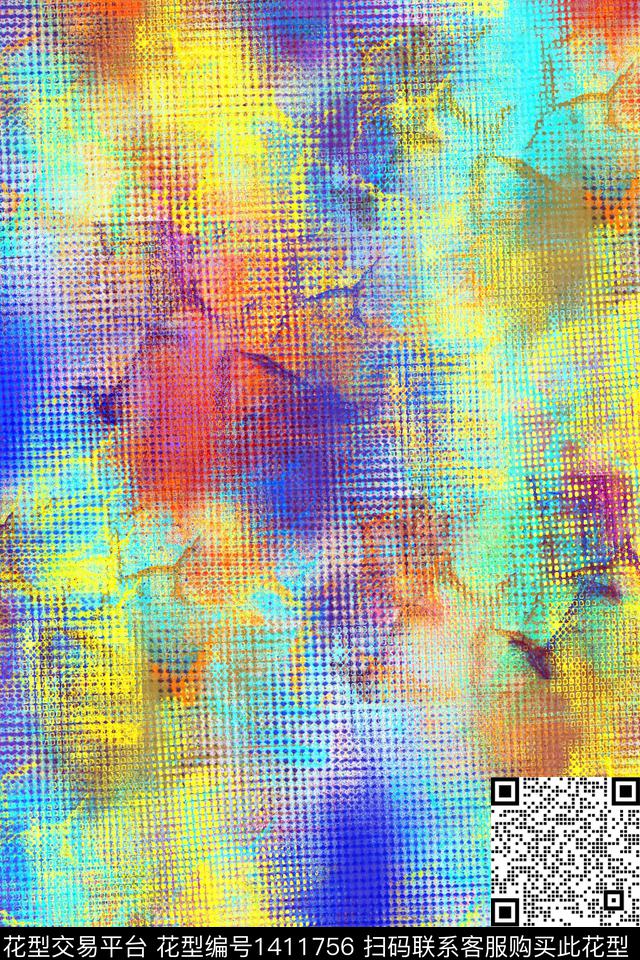 抽象男装家居服户外数码印花华亿平台下载（图片编号: 1411756） - 瓦栏（Walan）