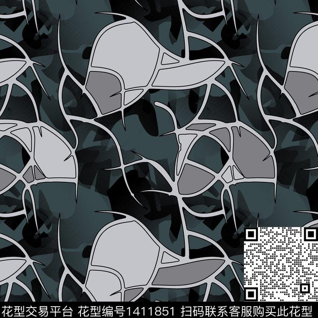 纸印花几何男装满版花传统印花华亿平台下载（图片编号: 1411851） - 瓦栏（Walan）