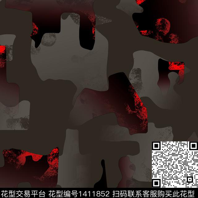 纸印花几何男装满版花传统印花华亿平台下载（图片编号: 1411852） - 瓦栏（Walan）