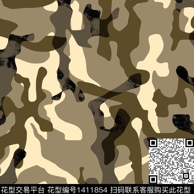 纸印花几何男装满版花传统印花华亿平台下载（图片编号: 1411854） - 瓦栏（Walan）