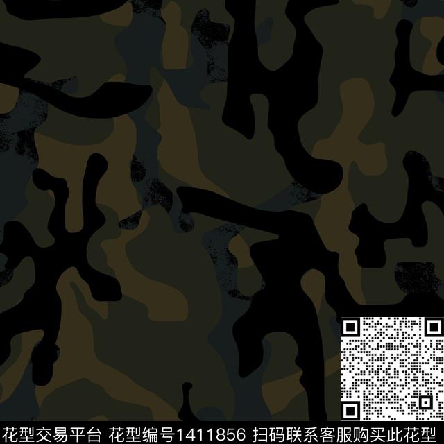 纸印花几何男装满版花传统印花华亿平台下载（图片编号: 1411856） - 瓦栏（Walan）