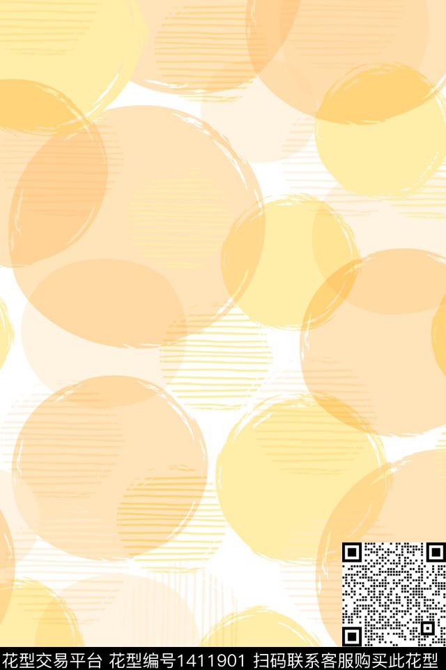 几何小清新裙数码印花华亿平台下载（图片编号: 1411901） - 瓦栏（Walan）