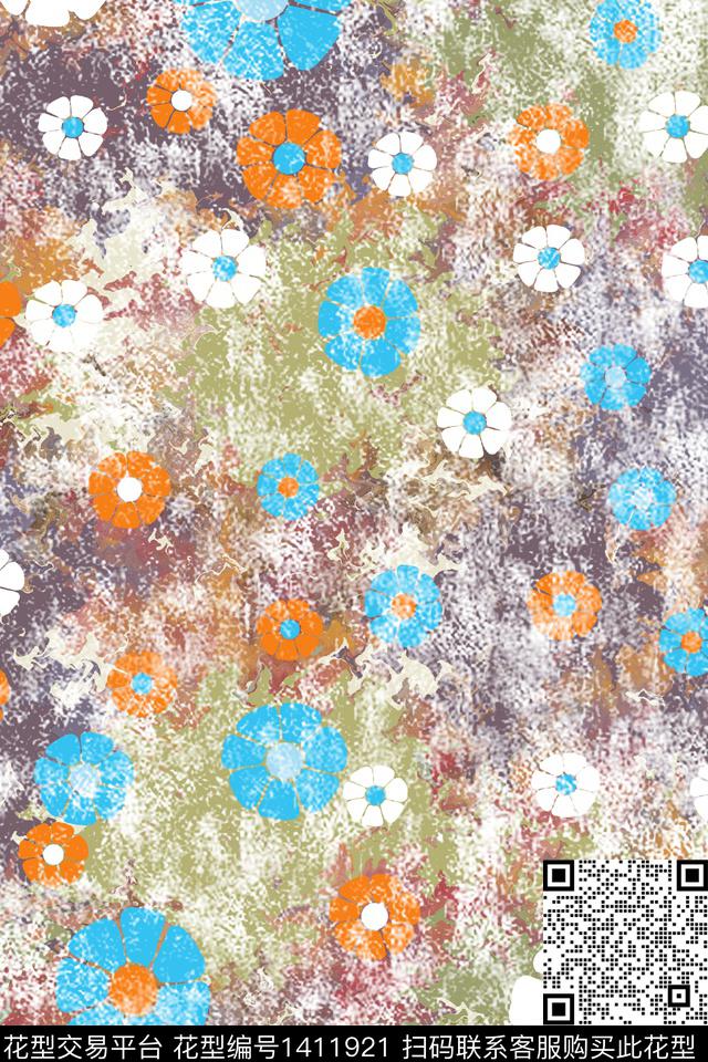 几何字母大牌风传统印花华亿平台下载（图片编号: 1411921） - 瓦栏（Walan）