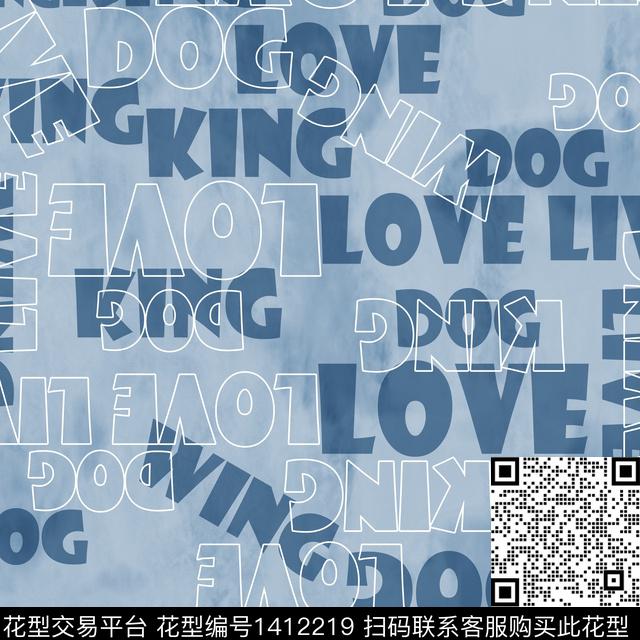 字母扎染华亿平台男装传统印花华亿平台下载（图片编号: 1412219） - 瓦栏（Walan）