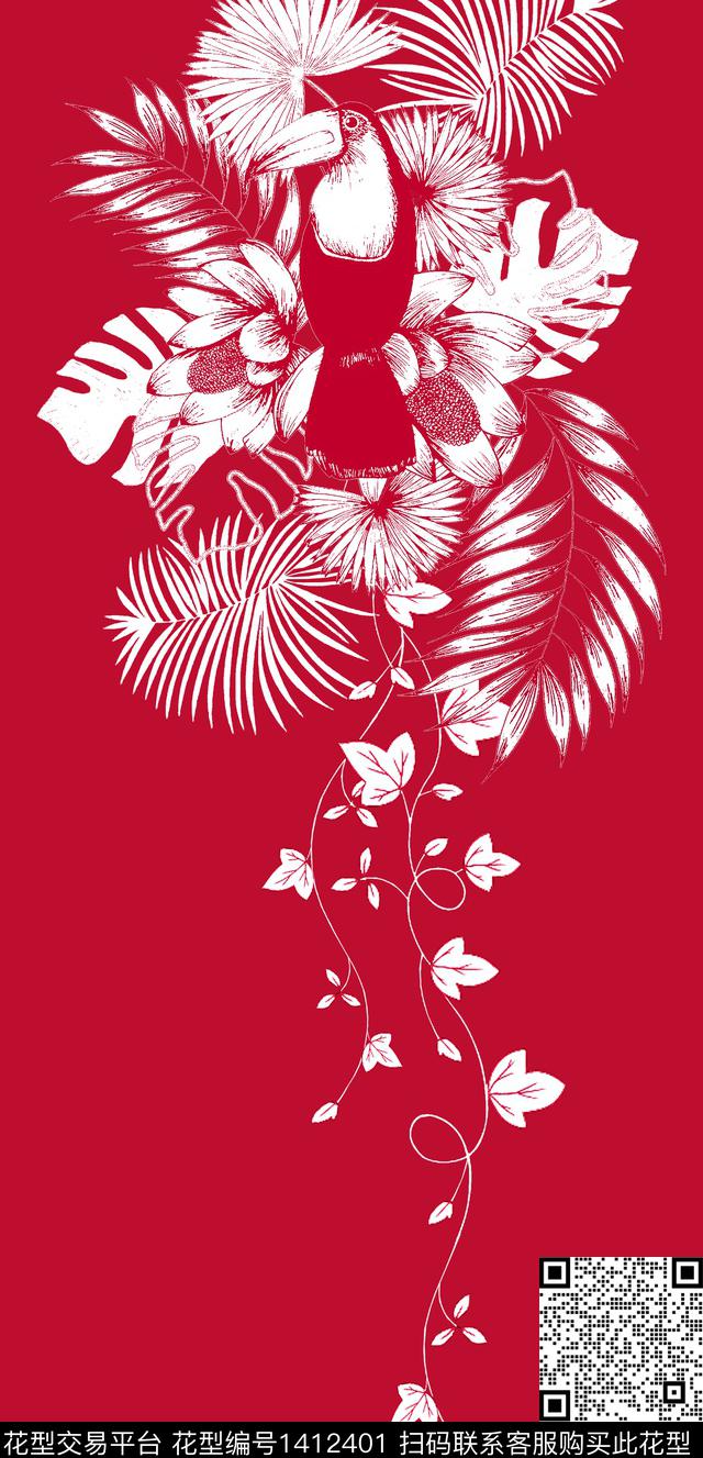 ALEXANDERMcQueen大牌风玫瑰花数码印花华亿平台下载（图片编号: 1412401） - 瓦栏（Walan）