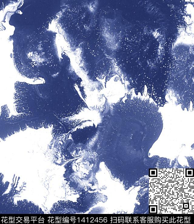 扎染华亿平台大牌风MONCLER数码印花华亿平台下载（图片编号: 1412456） - 瓦栏（Walan）