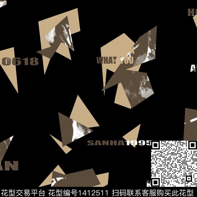 纸印花几何男装满版花传统印花华亿平台下载（图片编号: 1412511） - 瓦栏（Walan）