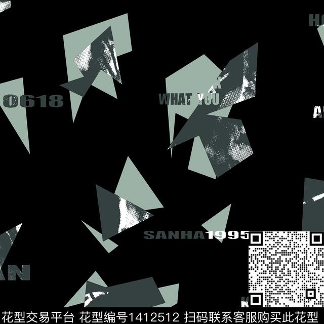 纸印花几何男装满版花传统印花华亿平台下载（图片编号: 1412512） - 瓦栏（Walan）