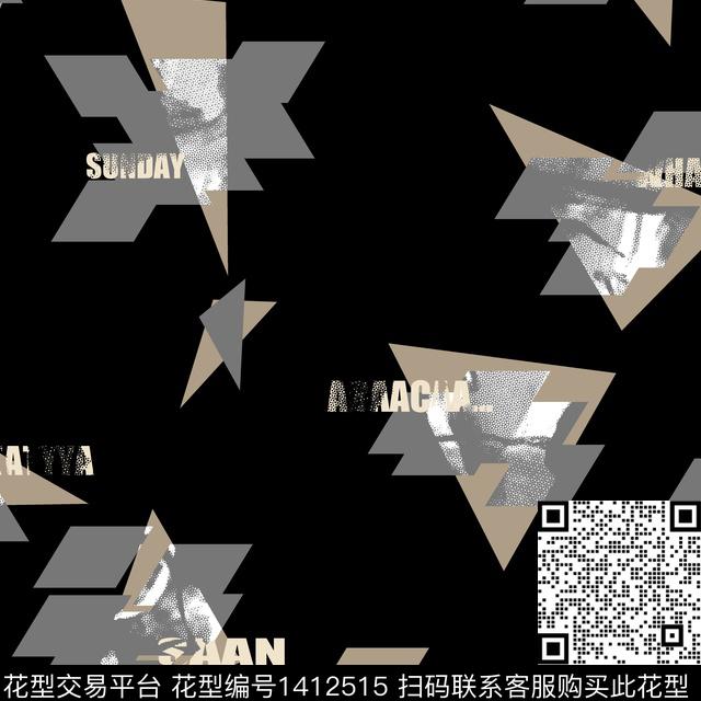 纸印花几何男装满版花传统印花华亿平台下载（图片编号: 1412515） - 瓦栏（Walan）