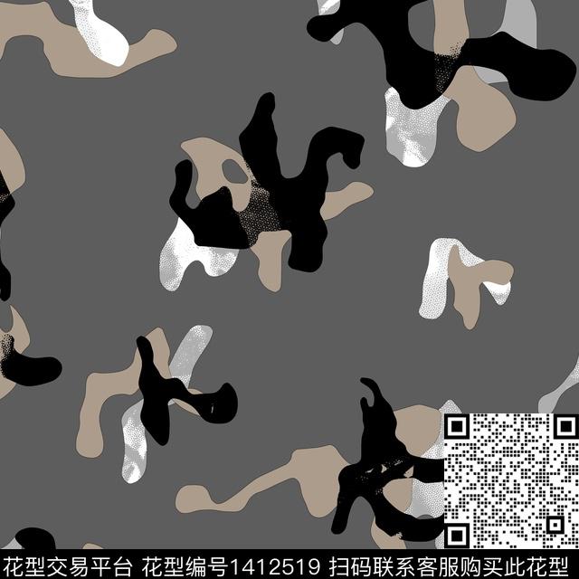 纸印花几何男装满版花传统印花华亿平台下载（图片编号: 1412519） - 瓦栏（Walan）