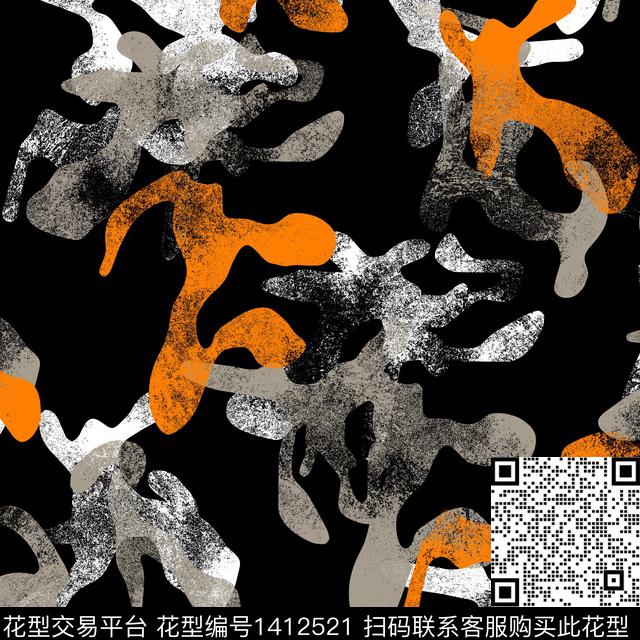 纸印花几何男装满版花传统印花华亿平台下载（图片编号: 1412521） - 瓦栏（Walan）