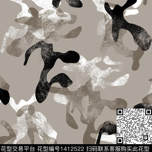 纸印花几何男装满版花传统印花华亿平台下载（图片编号: 1412522） - 瓦栏（Walan）