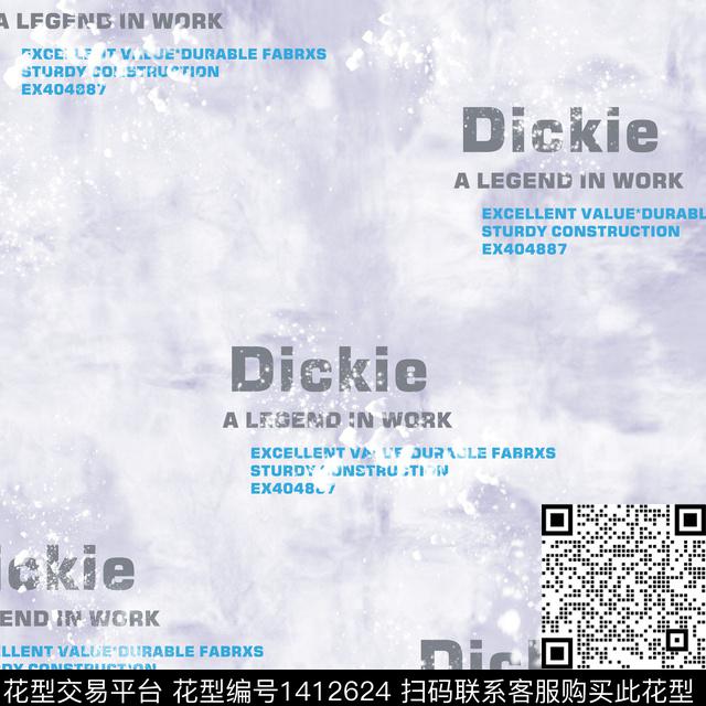 字母扎染华亿平台男装传统印花华亿平台下载（图片编号: 1412624） - 瓦栏（Walan）