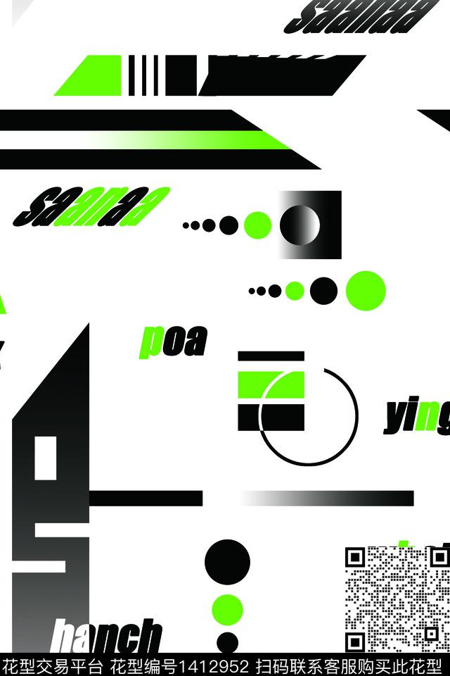 几何男装满版花字母传统印花华亿平台下载（图片编号: 1412952） - 瓦栏（Walan）