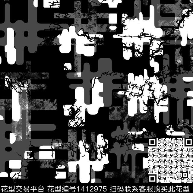 纸印花几何男装满版花传统印花华亿平台下载（图片编号: 1412975） - 瓦栏（Walan）