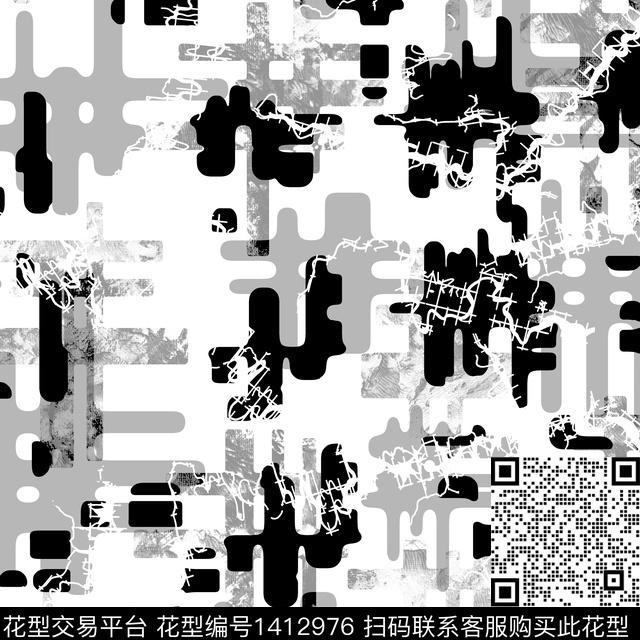 纸印花几何男装满版花传统印花华亿平台下载（图片编号: 1412976） - 瓦栏（Walan）