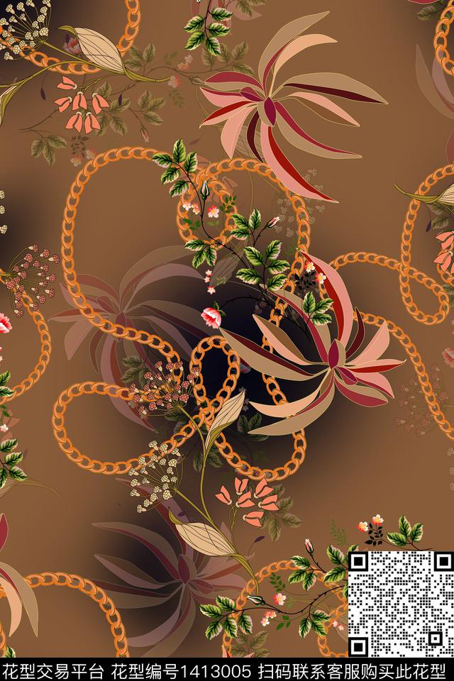 连衣裙香云纱中国风传统印花华亿平台下载（图片编号: 1413005） - 瓦栏（Walan）