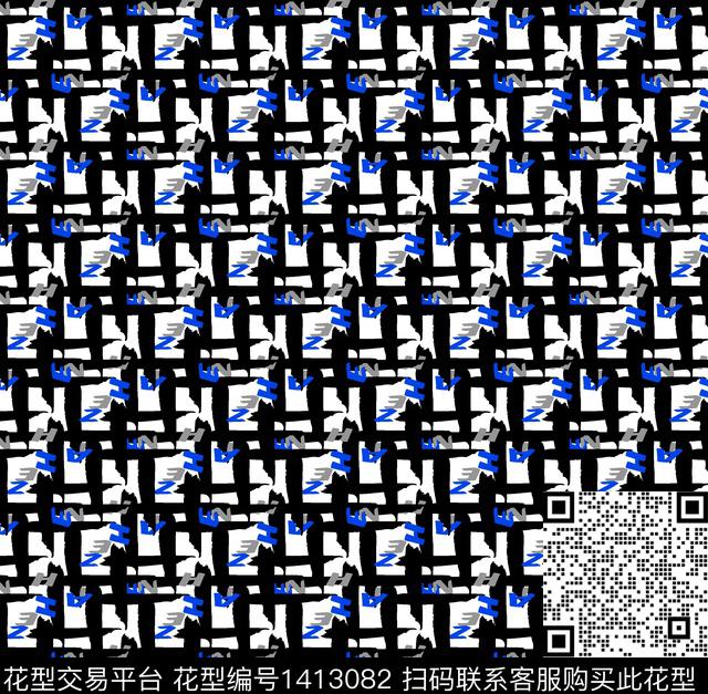 时尚字母小碎花传统印花华亿平台下载（图片编号: 1413082） - 瓦栏（Walan）