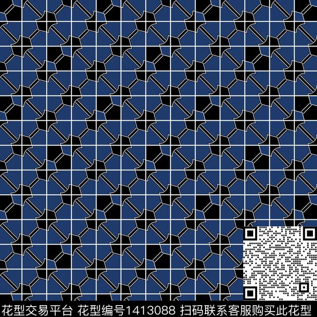 几何商务小碎花传统印花华亿平台下载（图片编号: 1413088） - 瓦栏（Walan）