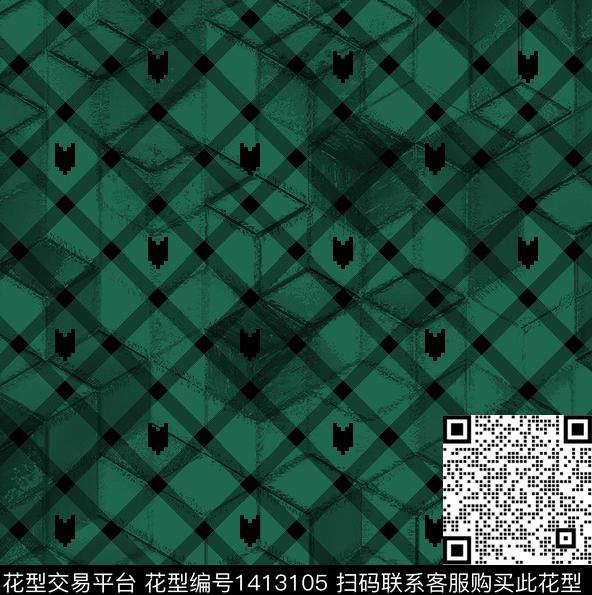 几何商务小碎花数码印花华亿平台下载（图片编号: 1413105） - 瓦栏（Walan）