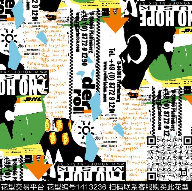 字母拉链2021秋冬传统印花华亿平台下载（图片编号: 1413236） - 瓦栏（Walan）