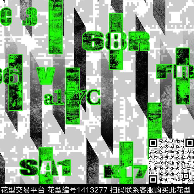 纸印花几何男装满版花传统印花华亿平台下载（图片编号: 1413277） - 瓦栏（Walan）