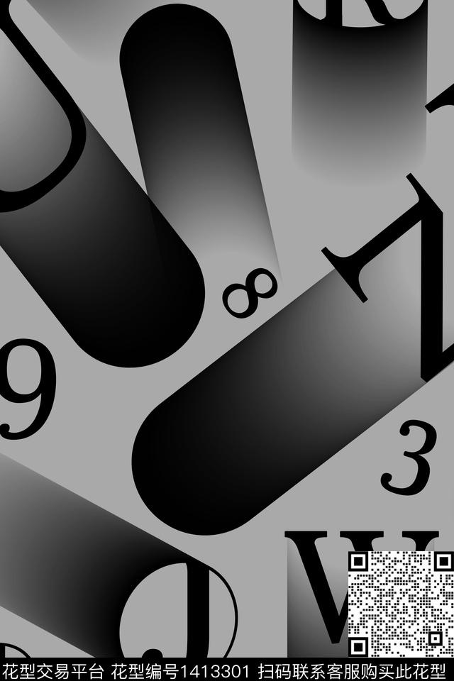 几何男装满版花字母传统印花华亿平台下载（图片编号: 1413301） - 瓦栏（Walan）