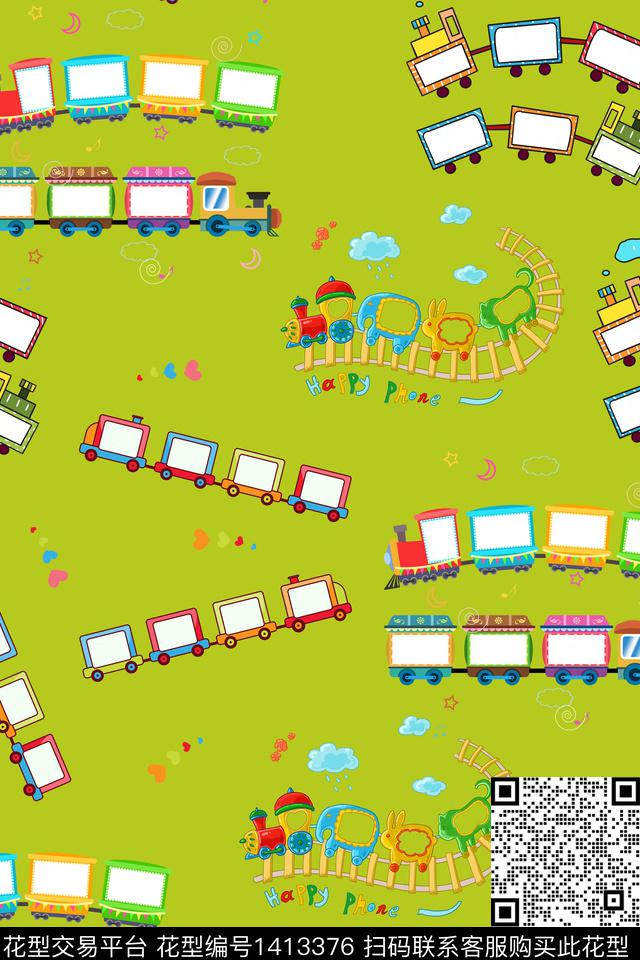 童装可爱卡通数码印花华亿平台下载（图片编号: 1413376） - 瓦栏（Walan）