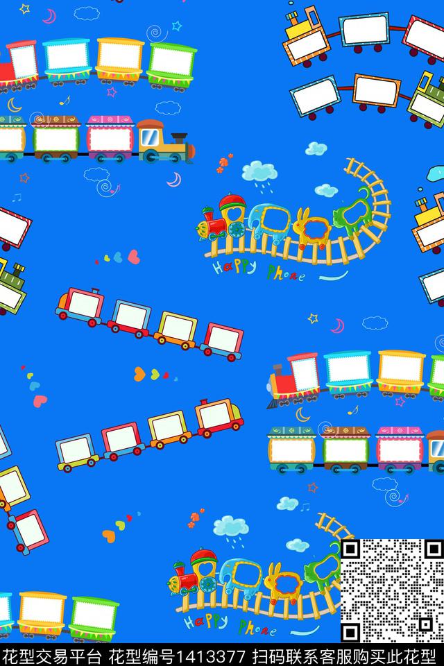 童装可爱卡通数码印花华亿平台下载（图片编号: 1413377） - 瓦栏（Walan）