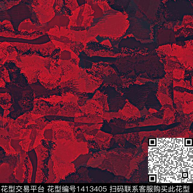 迷彩混合拼接条纹数码印花华亿平台下载（图片编号: 1413405） - 瓦栏（Walan）