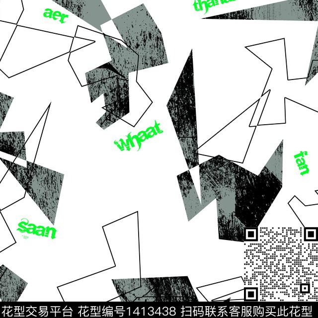 纸印花几何男装满版花传统印花华亿平台下载（图片编号: 1413438） - 瓦栏（Walan）