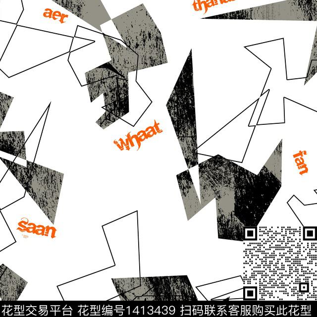 纸印花几何男装满版花传统印花华亿平台下载（图片编号: 1413439） - 瓦栏（Walan）