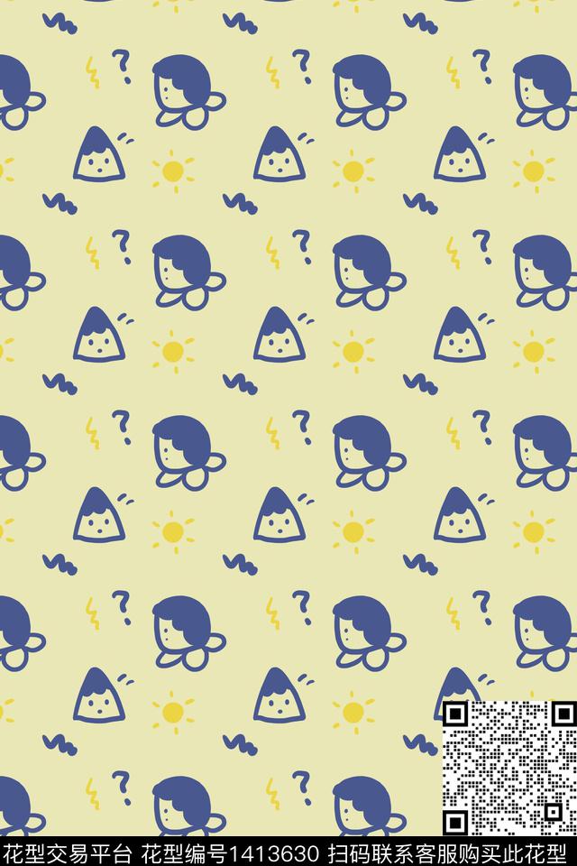 简约长巾卡通传统印花华亿平台下载（图片编号: 1413630） - 瓦栏（Walan）