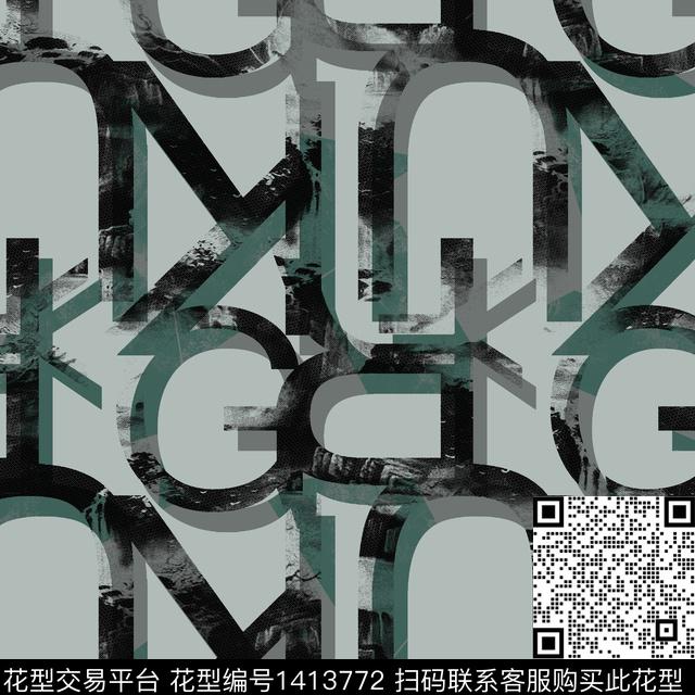 纸印花几何男装满版花传统印花华亿平台下载（图片编号: 1413772） - 瓦栏（Walan）