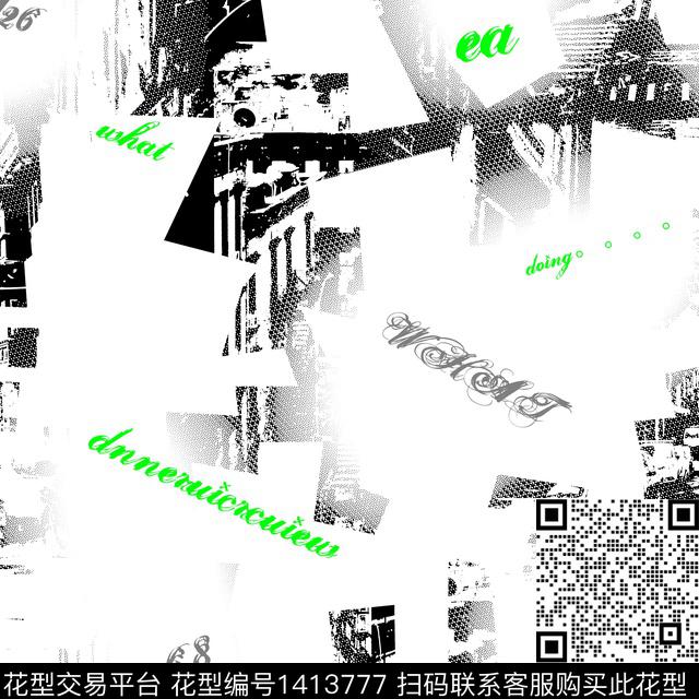 纸印花几何男装满版花传统印花华亿平台下载（图片编号: 1413777） - 瓦栏（Walan）