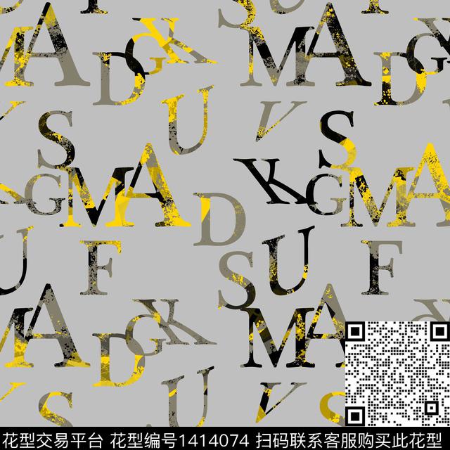 纸印花几何字母传统印花华亿平台下载（图片编号: 1414074） - 瓦栏（Walan）