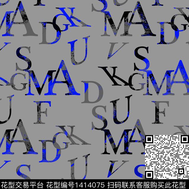 纸印花几何字母传统印花华亿平台下载（图片编号: 1414075） - 瓦栏（Walan）