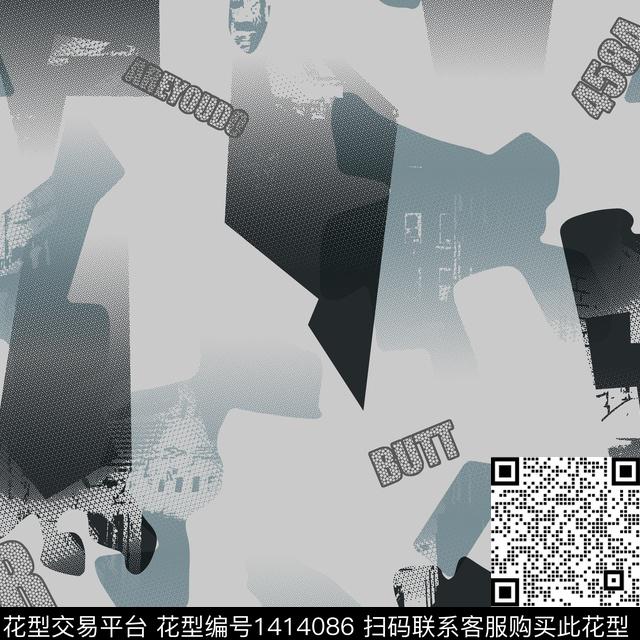 纸印花几何男装满版花传统印花华亿平台下载（图片编号: 1414086） - 瓦栏（Walan）