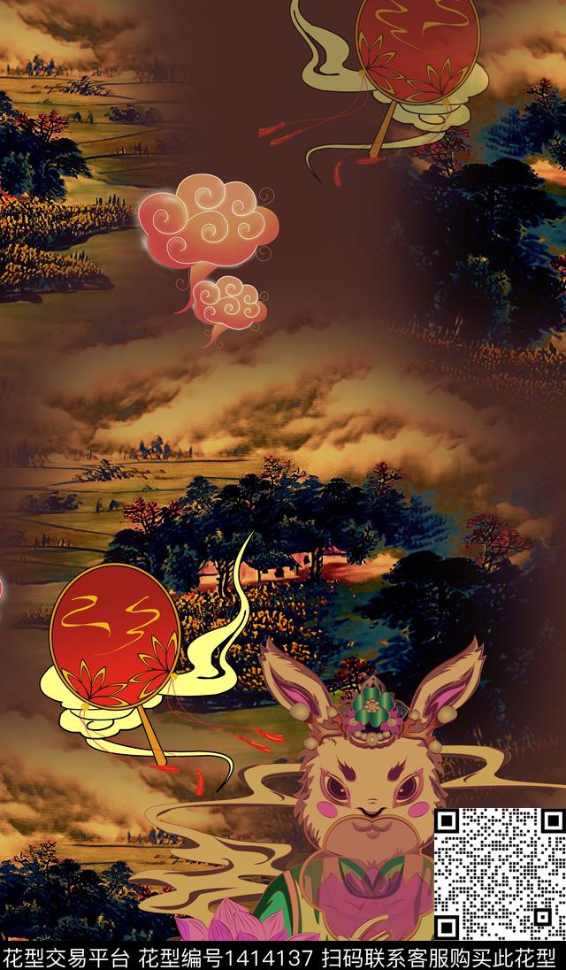 连衣裙香云纱中国风传统印花华亿平台下载（图片编号: 1414137） - 瓦栏（Walan）