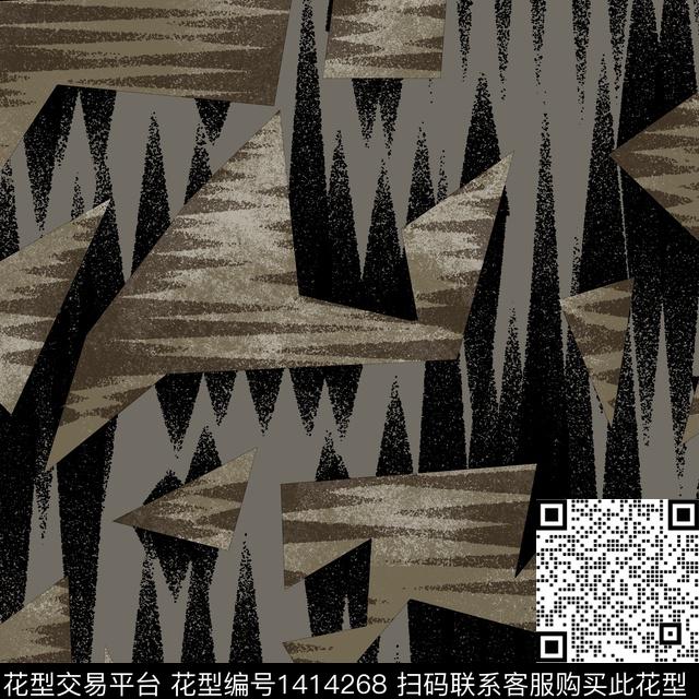 纸印花几何抽象传统印花华亿平台下载（图片编号: 1414268） - 瓦栏（Walan）