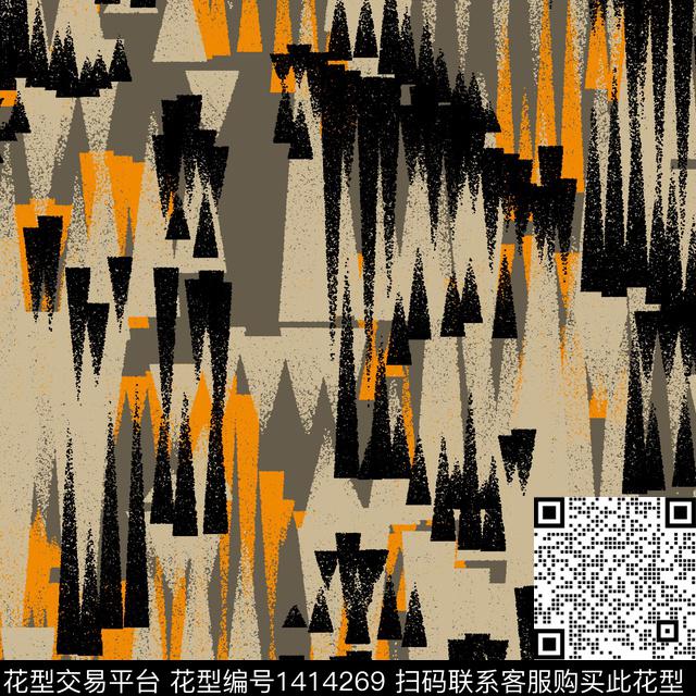 纸印花几何抽象传统印花华亿平台下载（图片编号: 1414269） - 瓦栏（Walan）