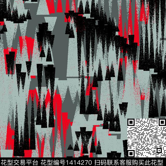 纸印花几何抽象传统印花华亿平台下载（图片编号: 1414270） - 瓦栏（Walan）